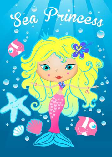 Sea Princess Edible Icing Image - A4 - Click Image to Close